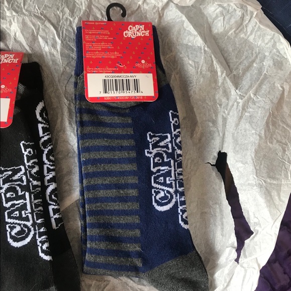 3 Pairs Capt’n Crunch Novelty Socks NWT A - Picture 7 of 7